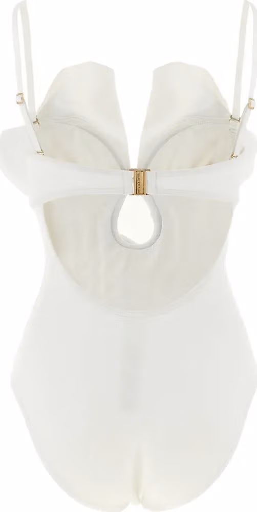 Zimmermann White Polyamide One-Piece Swimsuit