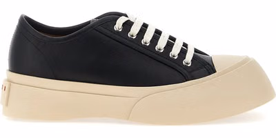 Black Calfskin Low Top Sneakers