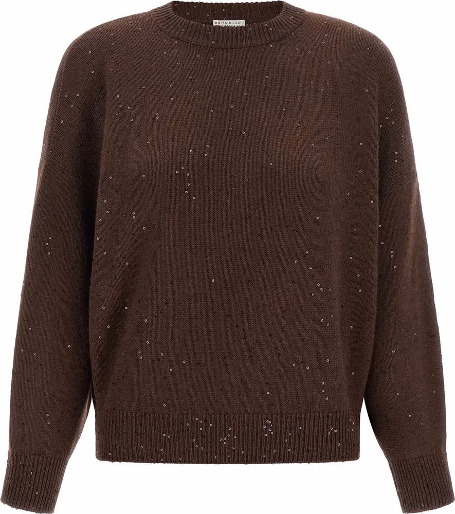 Brunello Cucinelli Brown Cashmere Cardigan