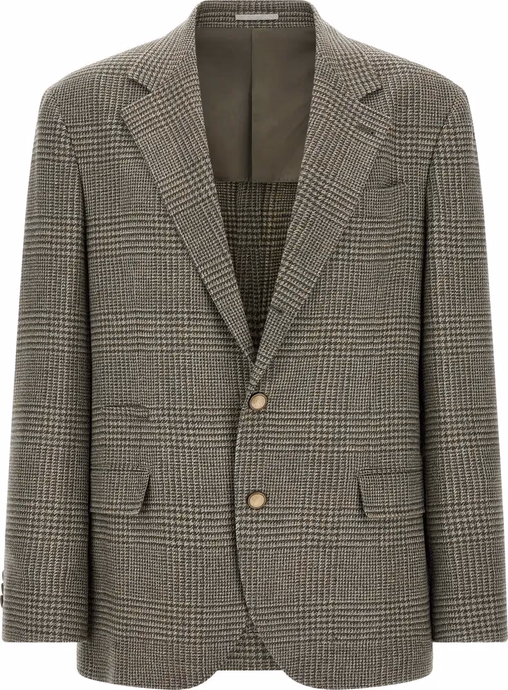 Brunello Cucinelli Bicolor Wool Blazer