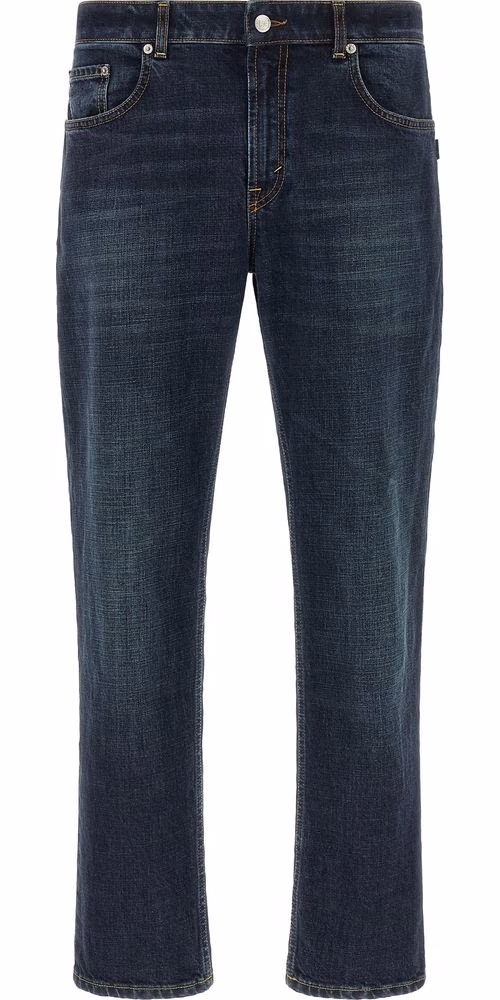 Department 5 Blue Cotton Cropped Jeans