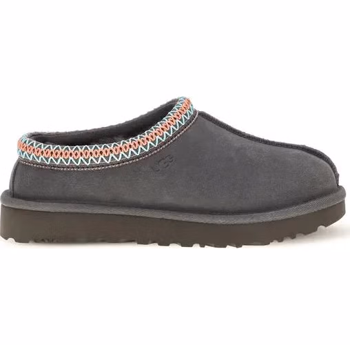 UGG Gray Leather Mules