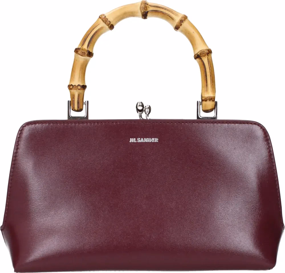 Jil Sander Red Leather Handbag