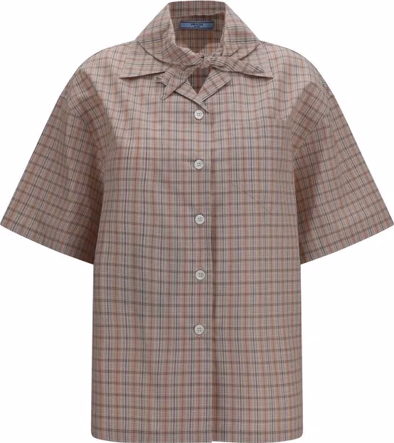 Prada Multicolor Cotton Shortsleeve Shirt