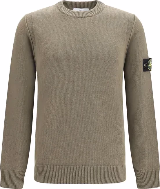 Stone Island Bicolor Cotton Sweatshirt