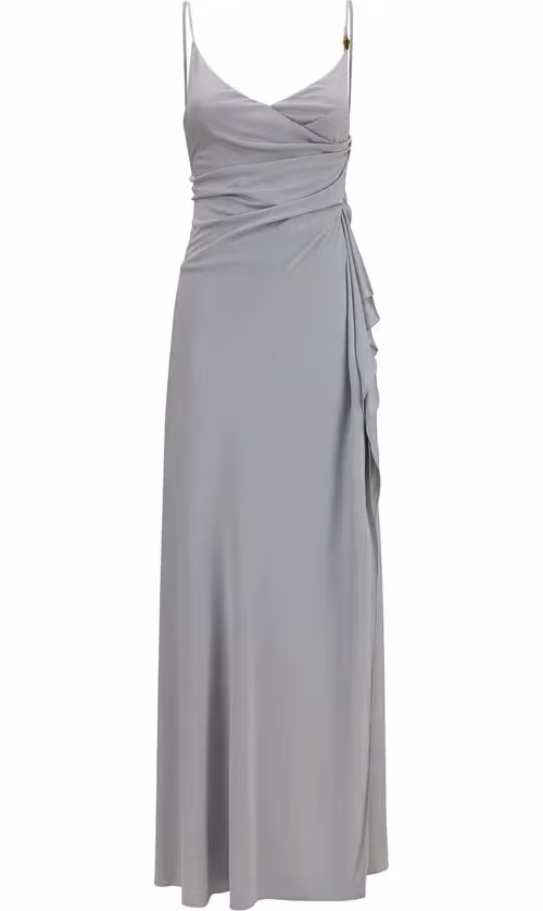 Versace Gray Viscose Casual Dress