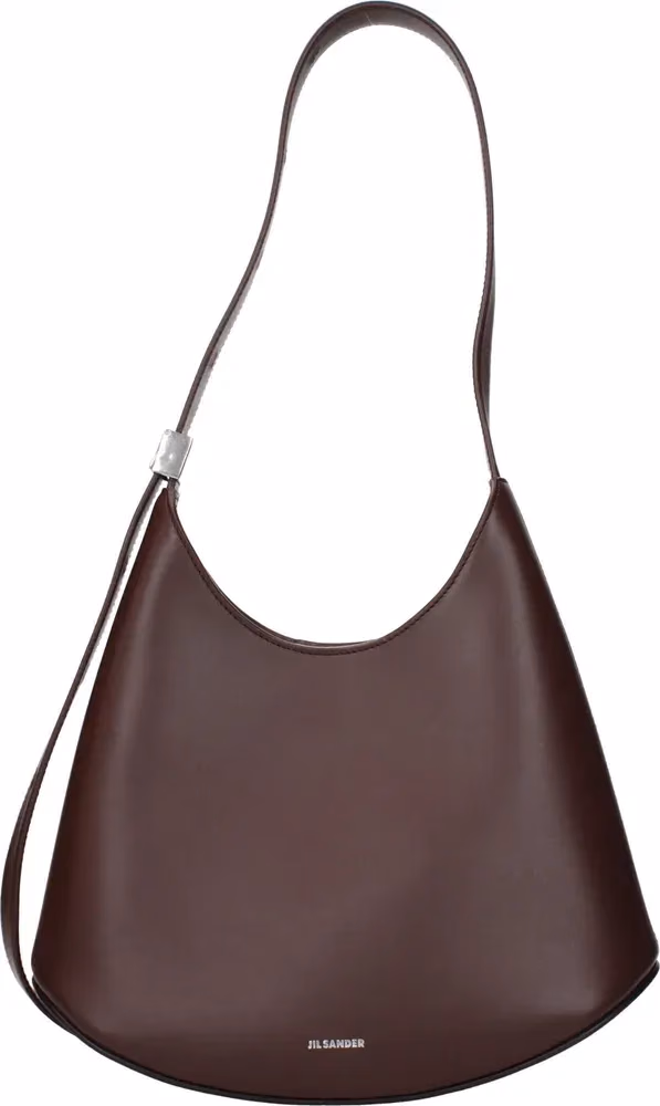 Jil Sander Red Leather Shoulder Bag