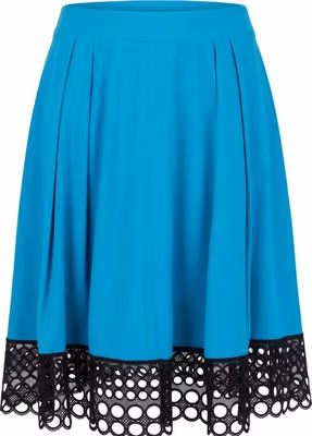 Blue Acetate Women Skirt