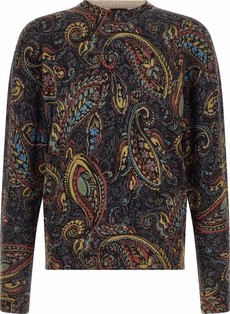 Etro Multicolor Wool Cardigan