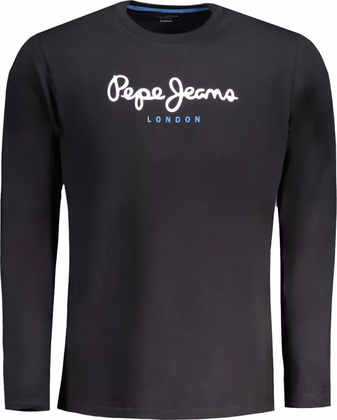 Pepe Jeans Black Cotton Men T-Shirt