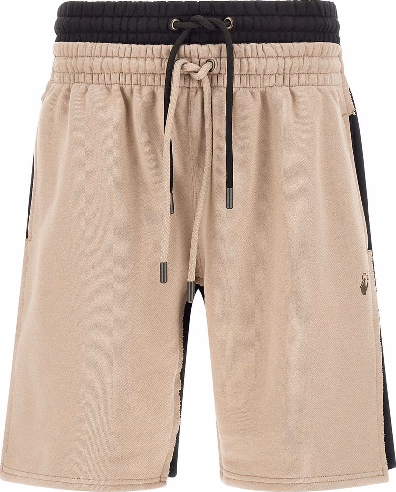 Off-White Multicolor Cotton Bermuda Shorts