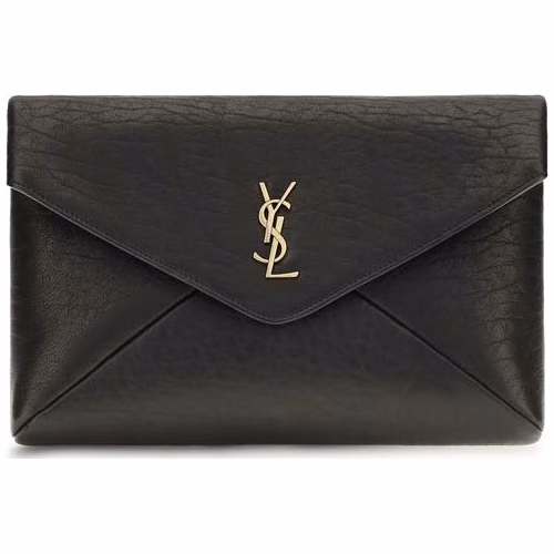Saint Laurent Black Lamb Ovis Aries Aries Wallet