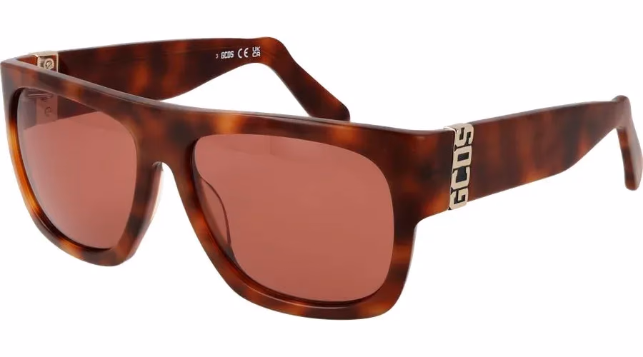 GCDS Brown Acetate Sunglasses