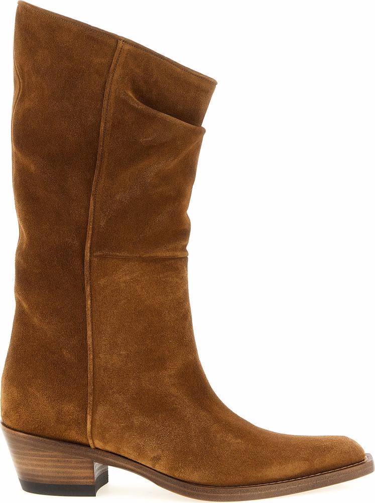 Khaite Brown Calfskin Chelsea Boots