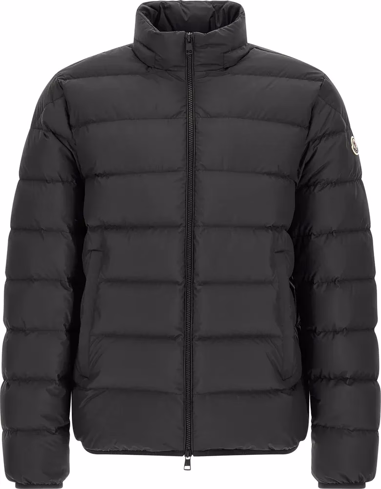 Moncler Black Polyester Full-Length Jacket