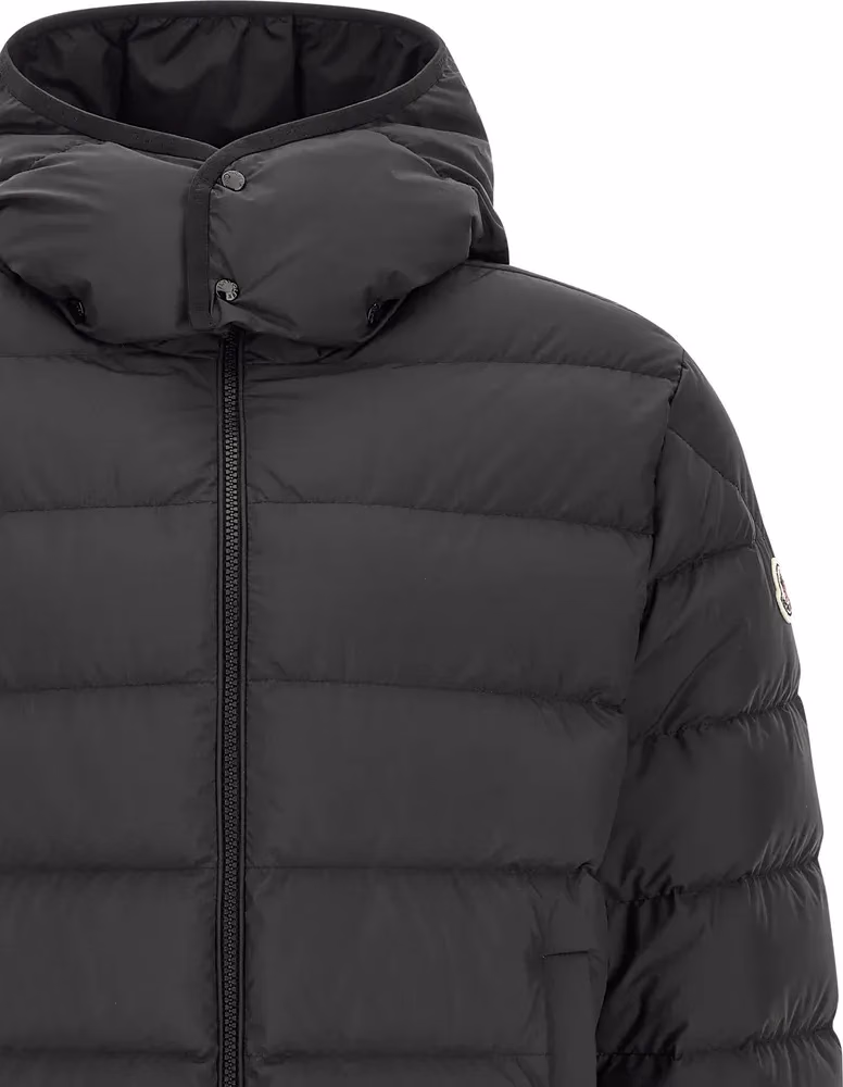 Moncler Black Polyester Full-Length Jacket