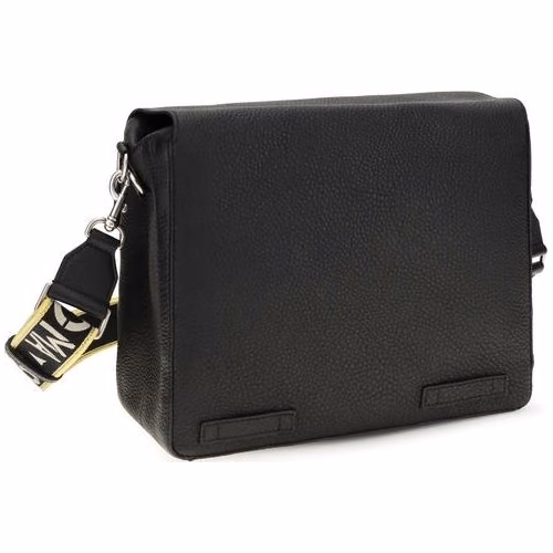 Fendi Black Calf Leather Bos Taurus Shoulder Bag
