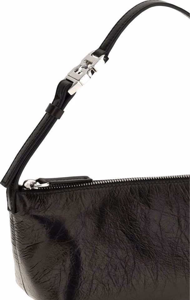 Fendi Black Calf Leather Bos Taurus Clutch Bag