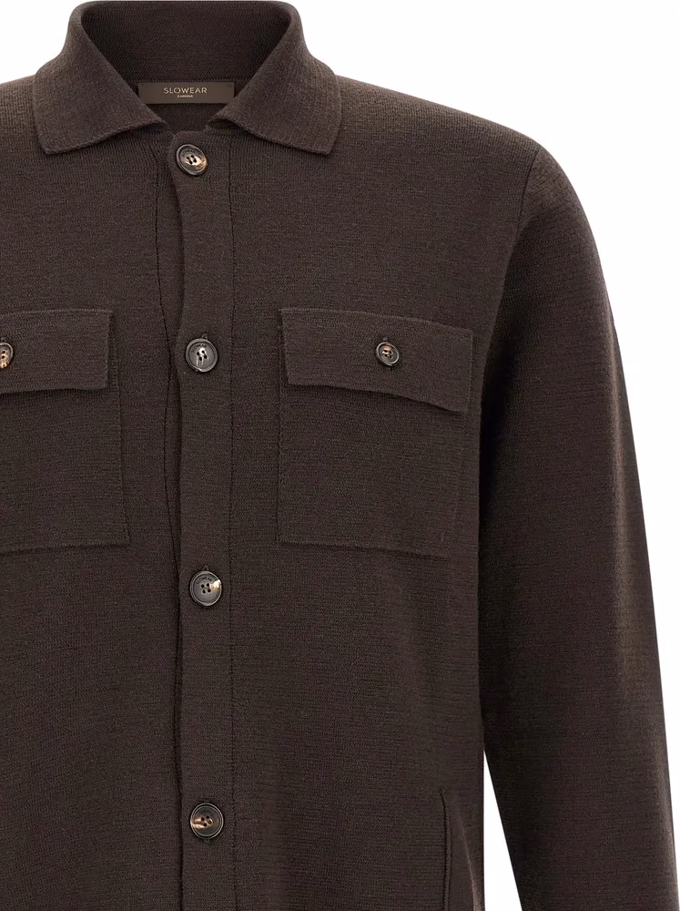 ZANONE Brown Virgin Wool Cardigan
