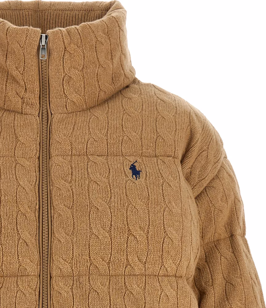 Polo Ralph Lauren Beige Wool Full-Length Jacket
