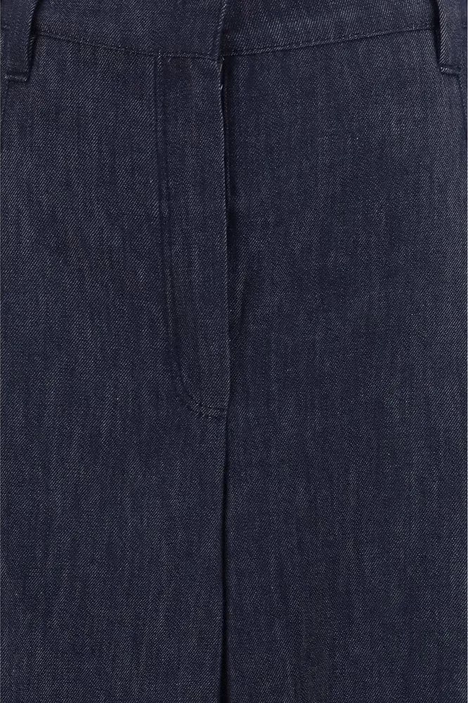 Brunello Cucinelli Blue Cotton Casual Pants