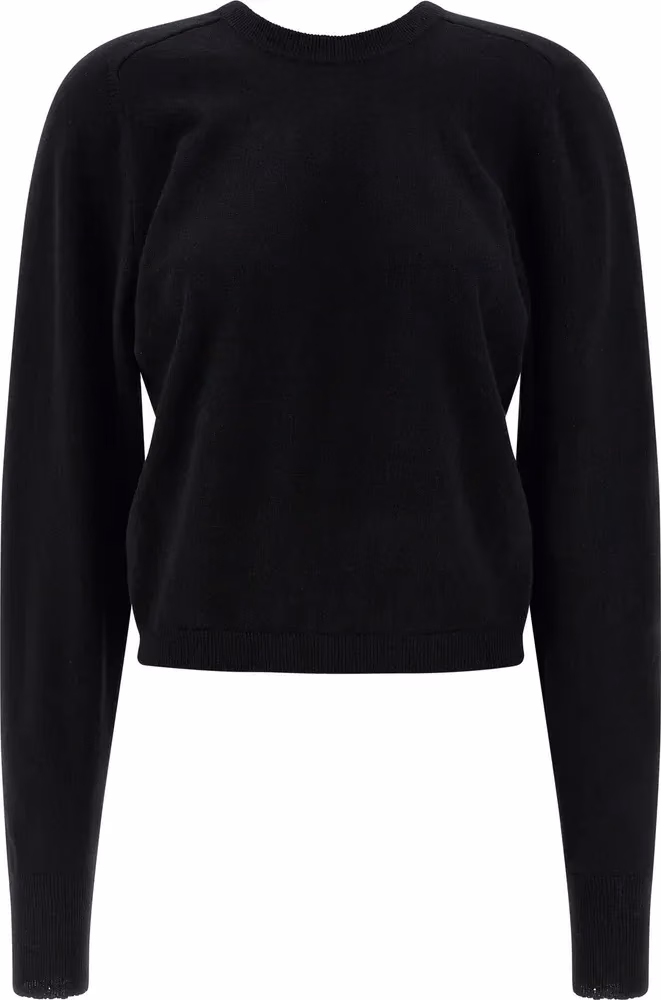 Maison Margiela Black Virgin Wool Cardigan