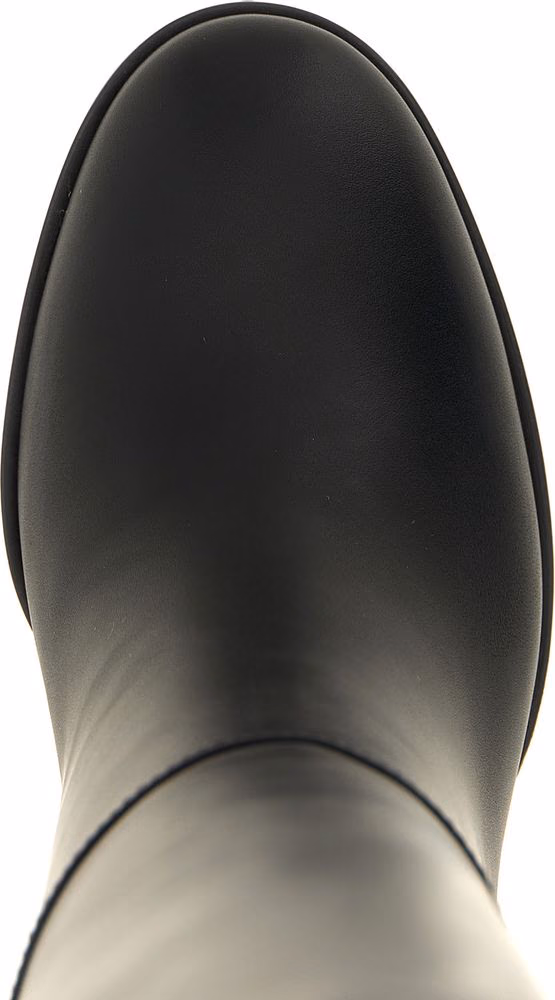 Gianvito Rossi Black Calfskin Over The Knee