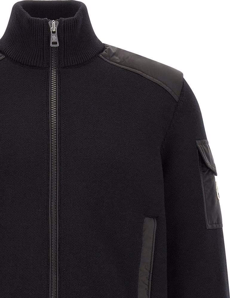 Moncler Black Polyamide Cardigan