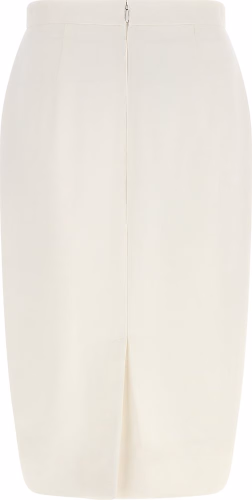 Stella McCartney White Polyester Midi Skirt