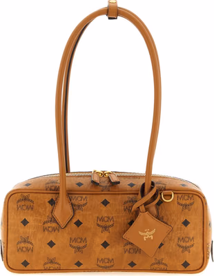 Brown Polyethylene Shoulder Bag