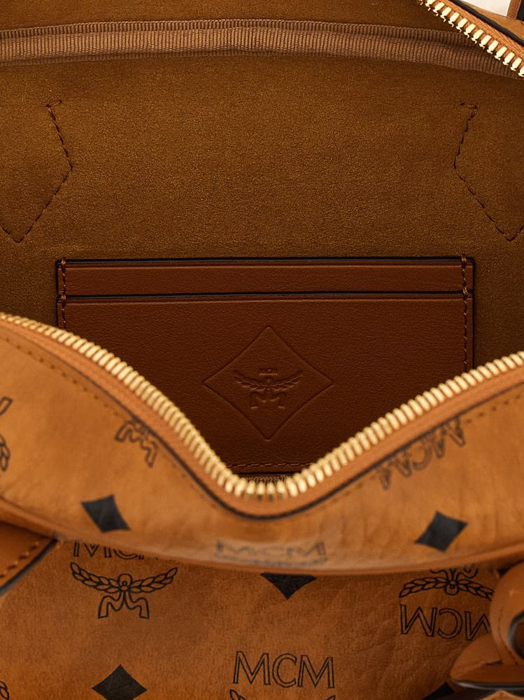 MCM Brown Polyethylene Shoulder Bag