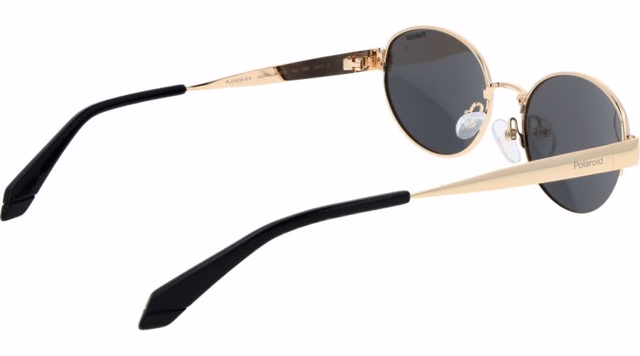 Polaroid Gold Metal Sunglasses