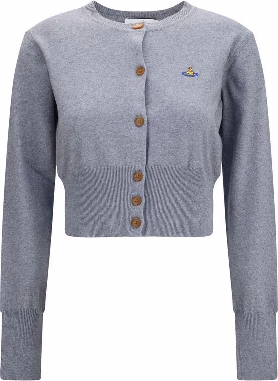 Vivienne Westwood Gray Cotton Cardigan