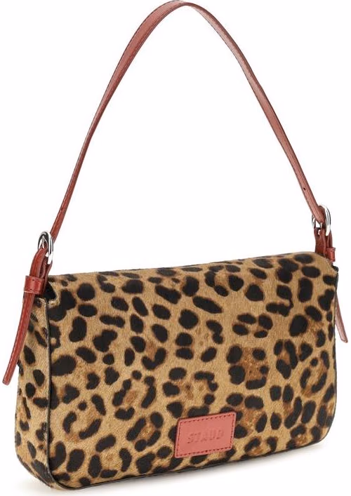 Staud Beige Calf Leather Bos Taurus Shoulder Bag