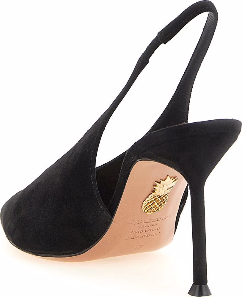 Aquazzura Black Calfskin High Heel Pumps