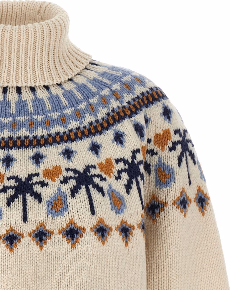 Alanui Multicolor Virgin Wool Cardigan