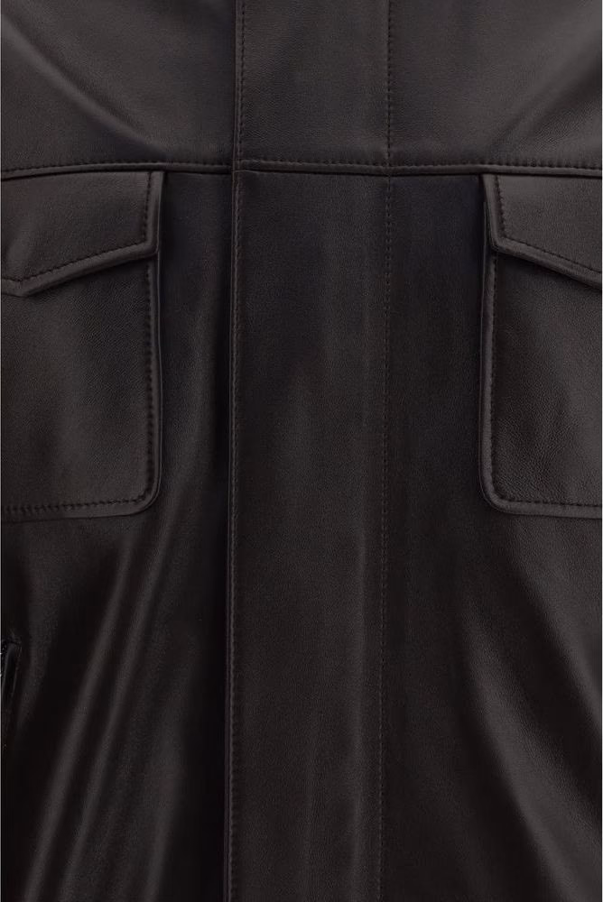 Dolce & Gabbana Brown Lamb Ovis Aries Aries Bomber