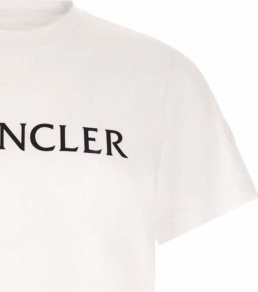 Moncler White Cotton T-Shirt