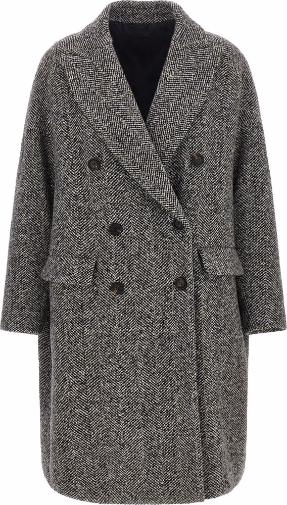 Brunello Cucinelli Gray Virgin Wool Coat