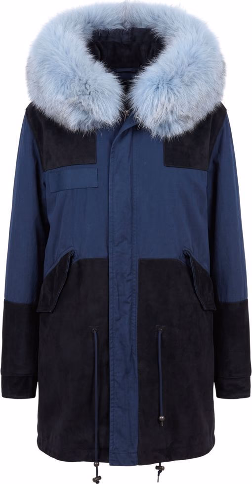 Mr&Mrs Italy Blue Cotton Women's Jacket