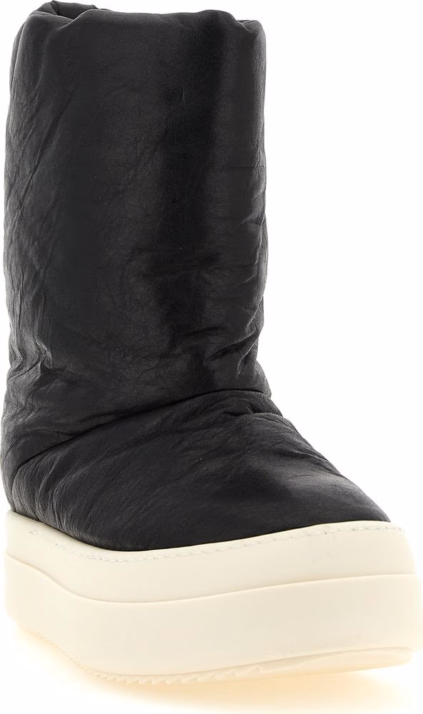 Rick Owens Bicolor Lamb Leather Boots