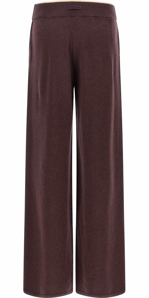 PINKO Purple Wool Casual Pants