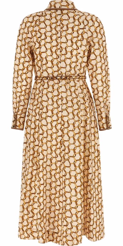 Zimmermann Beige Linen Midi Dress