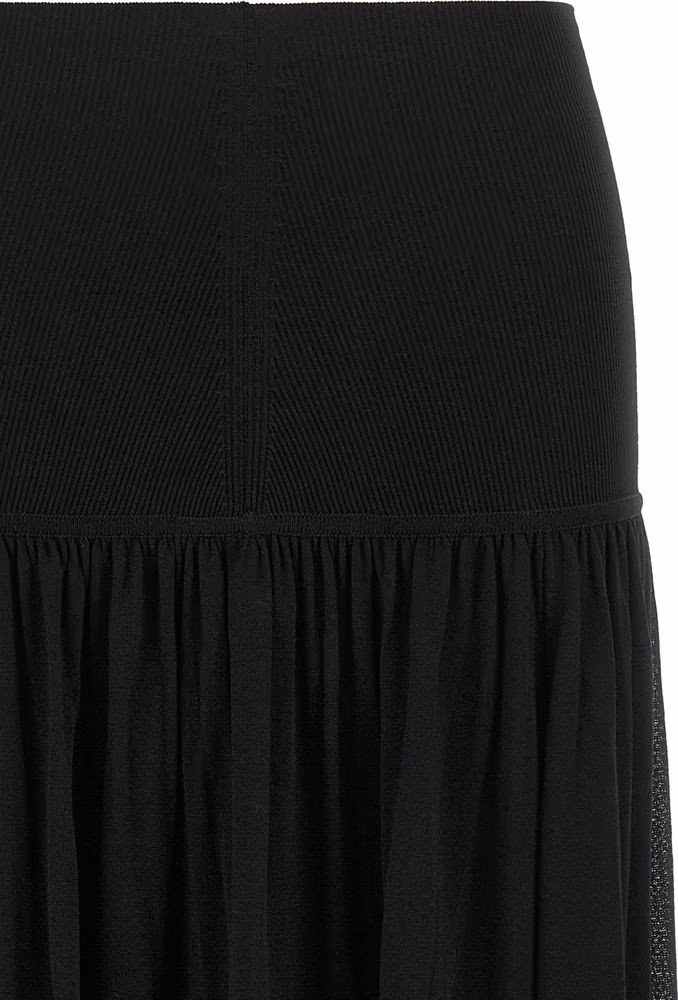 Zimmermann Black Lyocell Mini Skirt