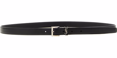 Black Calfskin Regular Belt