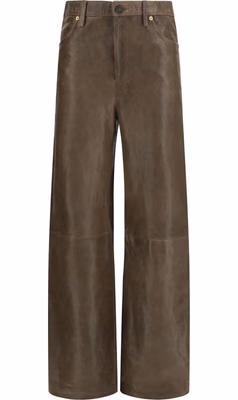 Brown Leather Pants