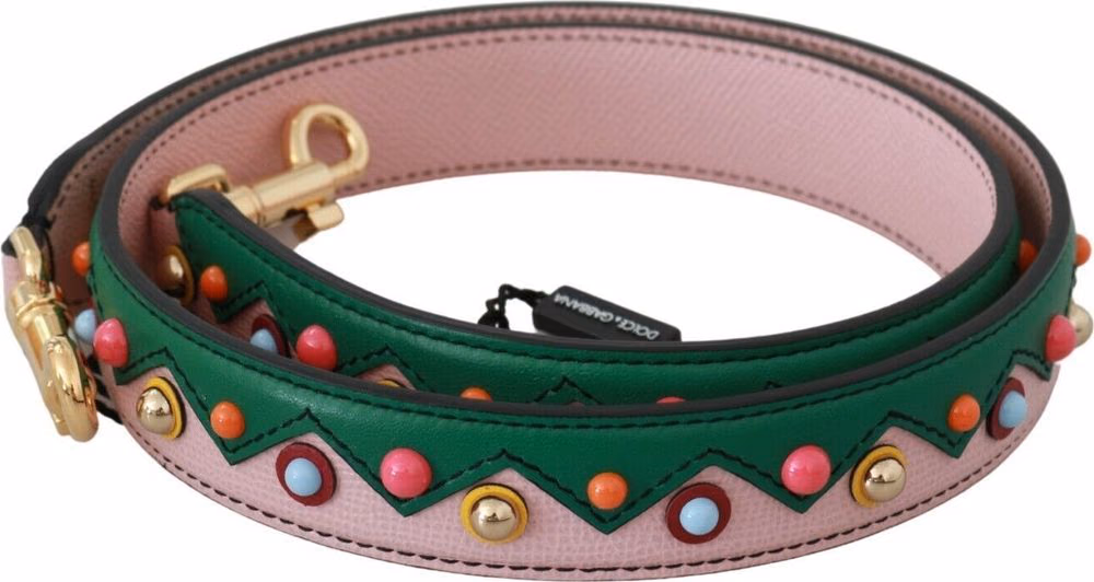 Dolce & Gabbana Shoulder Strap Leather Pink Handbag Accessory