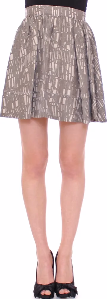 Comeforbreakfast Gray Mini Short A-Line Skirt