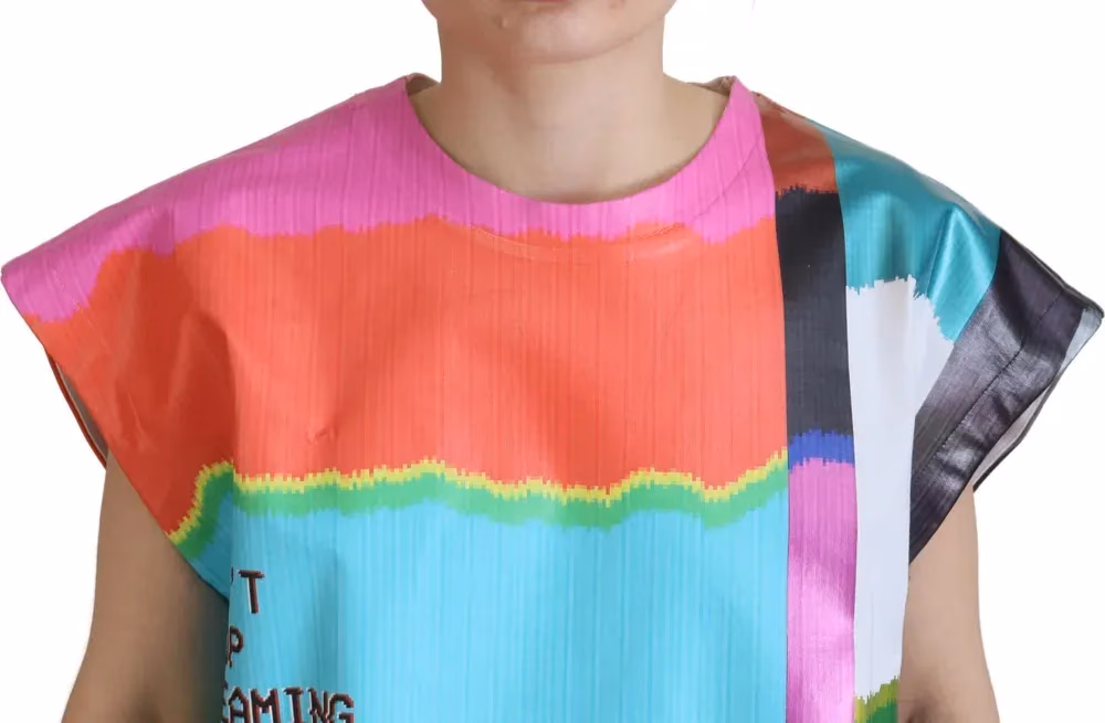 Dolce & Gabbana Multicolor TV Print Blouse Cotton  T-shirt