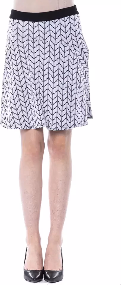 BYBLOS Black Marabou Women Skirt